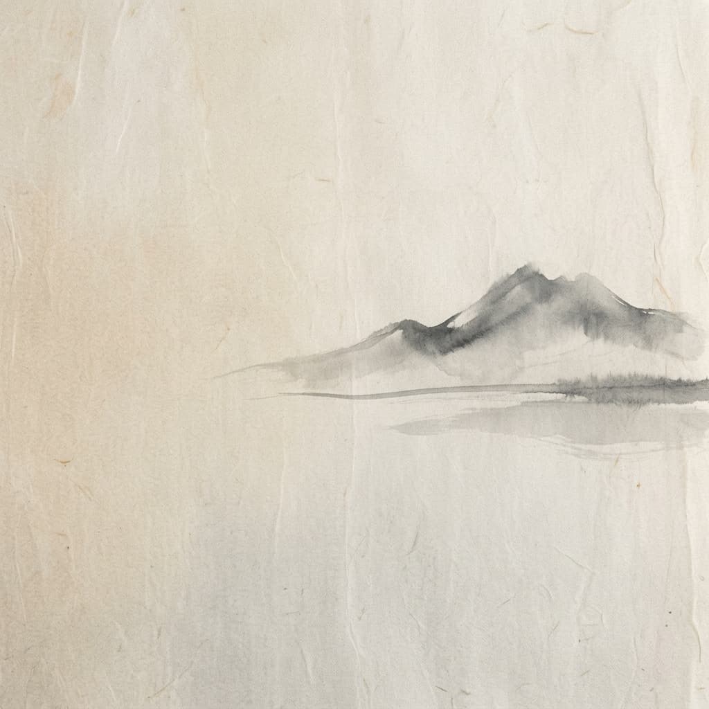 Japanese minimalist landscape background